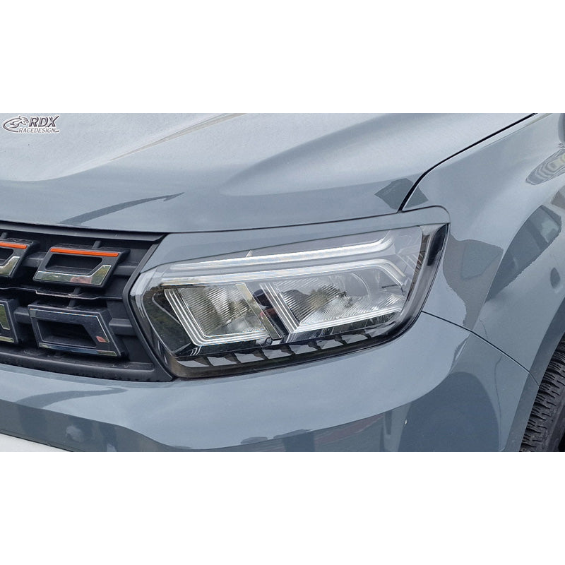 RDX Head light spoilers suitable for Dacia Duster II 2018-2024 (ABS)