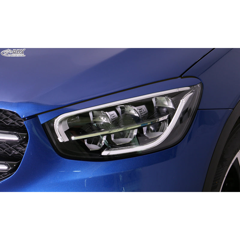 RDX Head light spoilers suitable for Mercedes GLC (X253) 2015-2022 & GLC Coupé (C253) 2016-2023 (ABS)