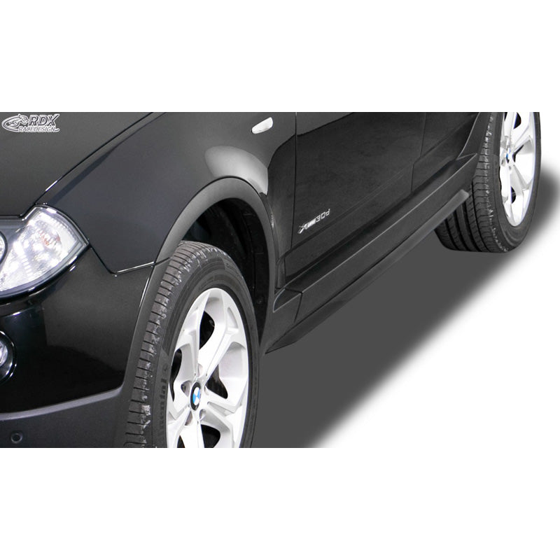 RDX Racedesign, Sideskørter 'Slim', passer til BMW X3 E83 2004-2010 (ABS glossy black)