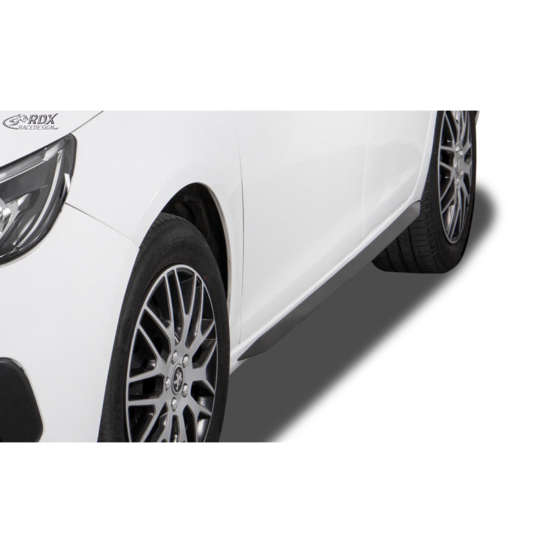 RDX Side skirts 'Slim' suitable for Peugeot 308 II Hatchback 2013-2021 (ABS glossy black)