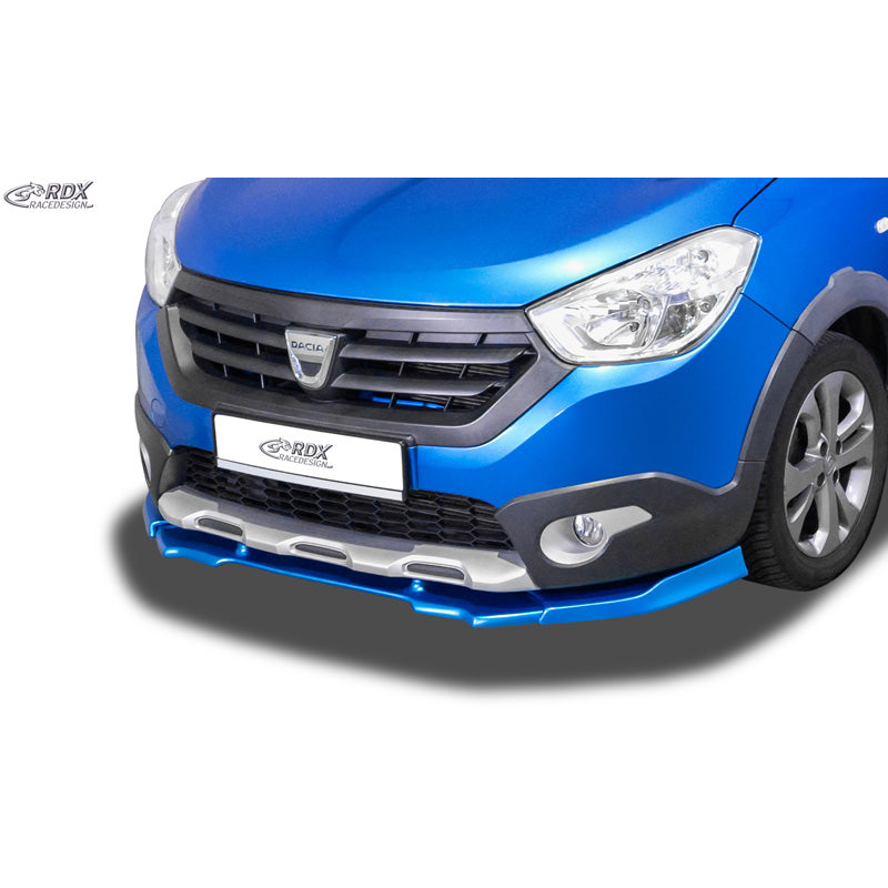 RDX Racedesign Front spoiler Vario-X suitable for Dacia Dokker Stepway 2012-2021 & Lodgy Stepway 2012-2022 (PU)