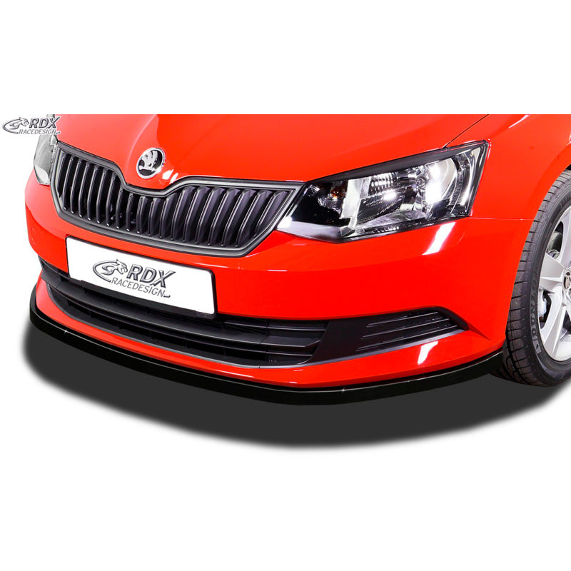 RDX Racedesign, Front spoiler, passer til Skoda Fabia III (NJ) 2014-2018 (ABS glossy black)