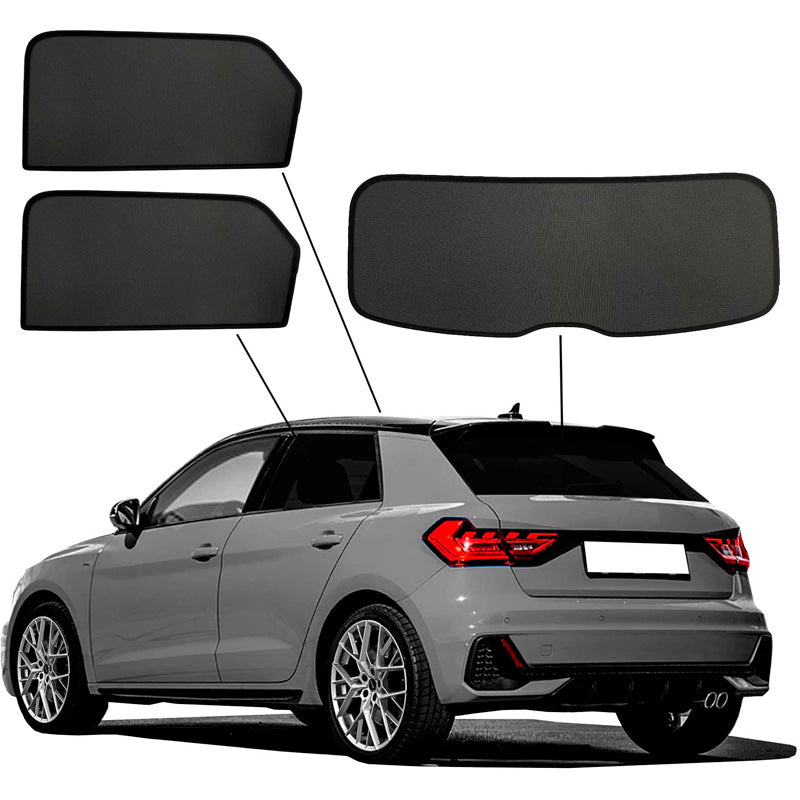 SunClip Privacy & Sun protection suitable for Audi A1 (GBA) Sportback 2018- incl. City Carver & Allstreet