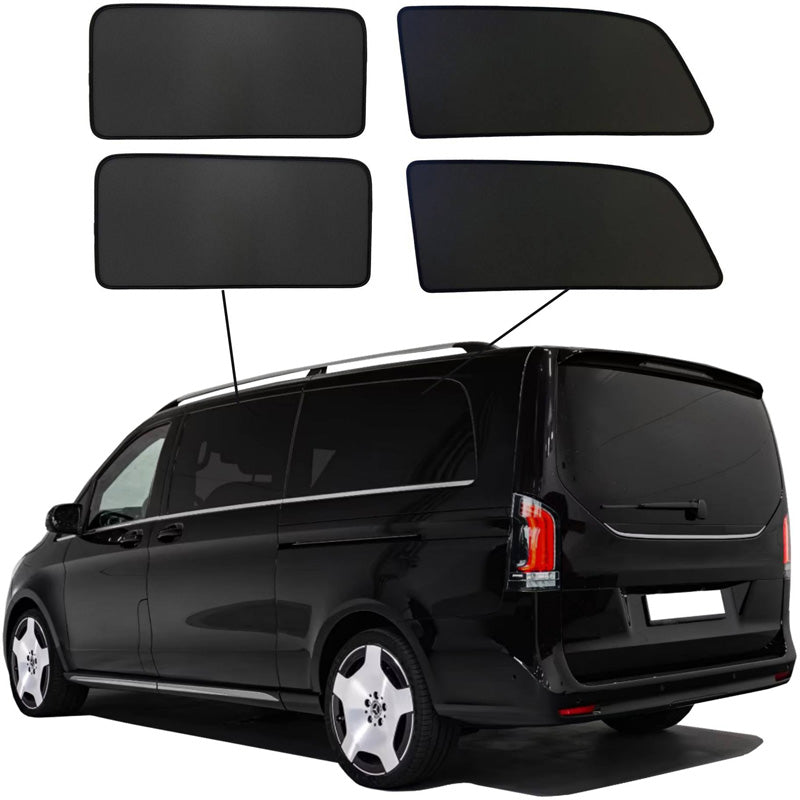 SunClip Privacy & Sun protection suitable for Mercedes V-Class W447 (Long wheel base) Facelift 2024- without pop-out windows