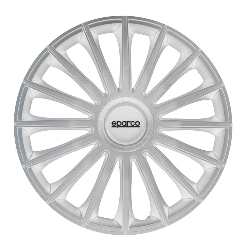 Sparco, Hjulkapsler, 4stk., Treviso - 15-tommer - Silver