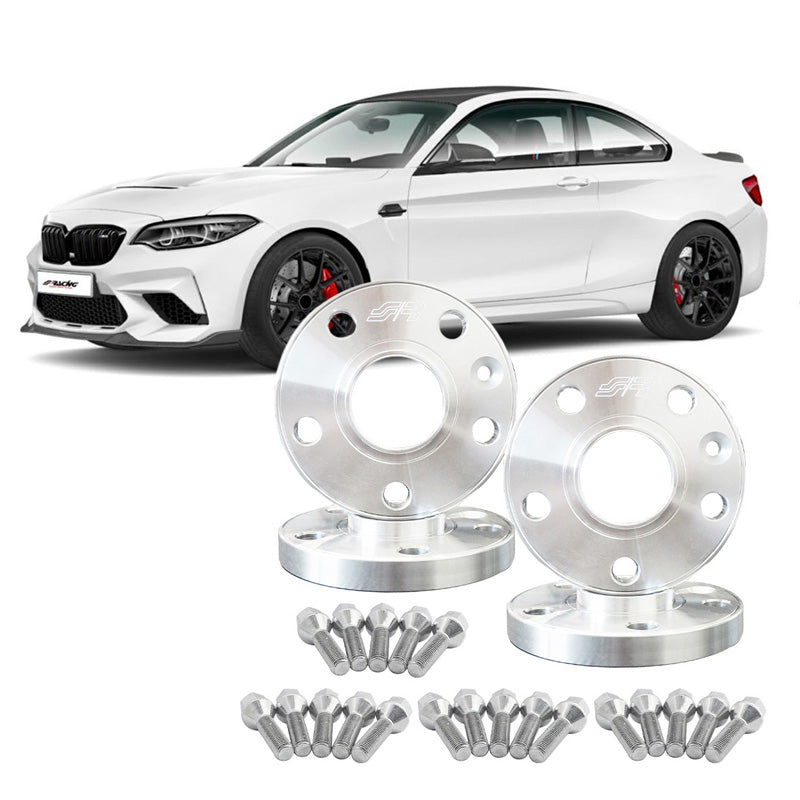 Simoni Racing Aluminium Wheel Spacer Kit - 2x12mm(FA) - 2x12mm(RA) (Hub 72,6mm) including wheel bolts - suitable for BMW various
