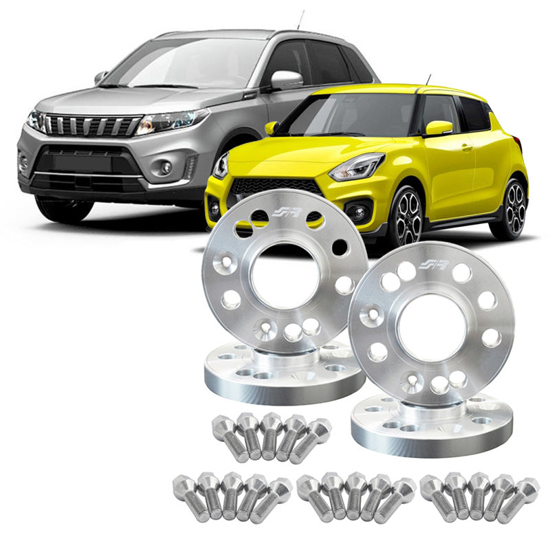 Simoni Racing Aluminium Wheel Spacer Kit - 2x16mm(FA) - 2x20mm(RA) (Hub 60,1mm) including wheel bolts - suitable for Suzuki various