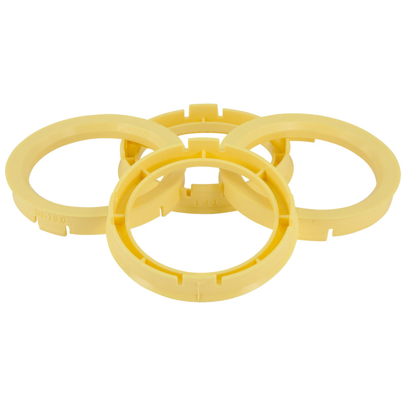 TPI, Centreringsringe, 72.5->58.1mm - Lemon Yellow