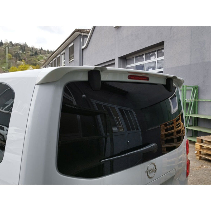 Motordrome Roof spoiler suitable for Citroën Jumpy/Dispatch/Spacetourer & Peugeot Expert III/Traveller & Toyota Proace 2016- & Opel Vivaro C/Zafira Life 2019- (Models with rear hatch & Opening tailgate window) (PU)