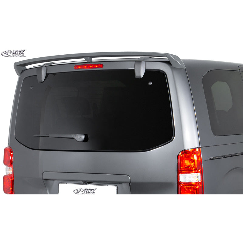 RDX Racedesign Roof spoiler suitable for Citroën Jumpy/Dispatch/Spacetourer & Peugeot Expert III/Traveller & Toyota Proace 2016- & Opel Vivaro C/Zafira Life 2019- & Fiat Scudo/Ulysse 2022- (with rear hatch) (PU)