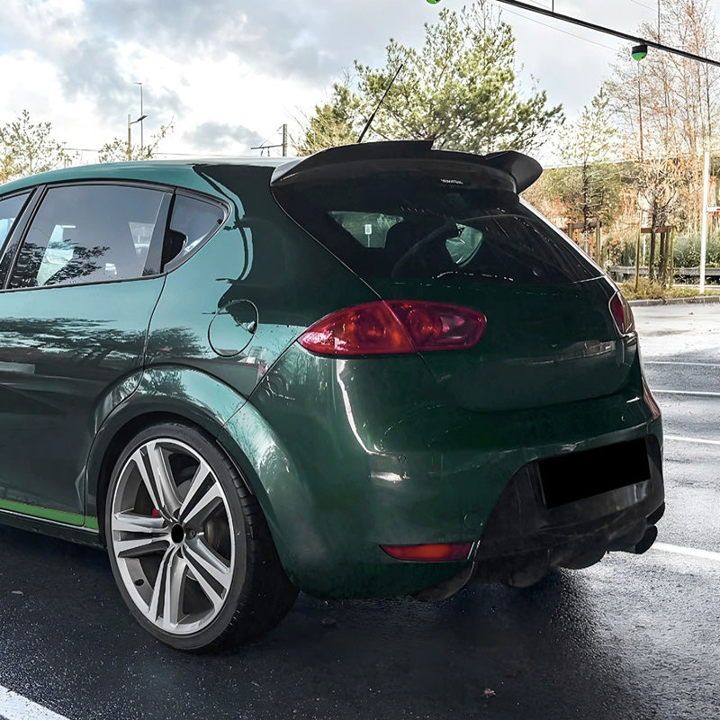 AutoStyle Roof spoiler suitable for Seat Leon 1P 5-doors Facelift 2009-2012 (ABS Glossy Black)