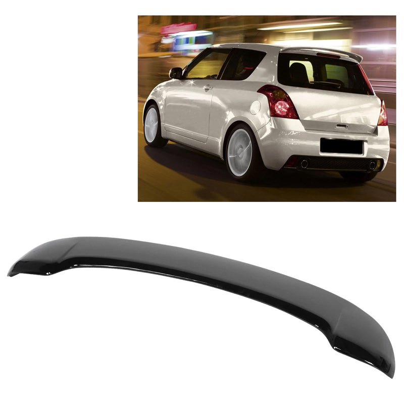 AutoStyle Roof spoiler suitable for Suzuki Swift II 2005-2010 (ABS Glossy Black)
