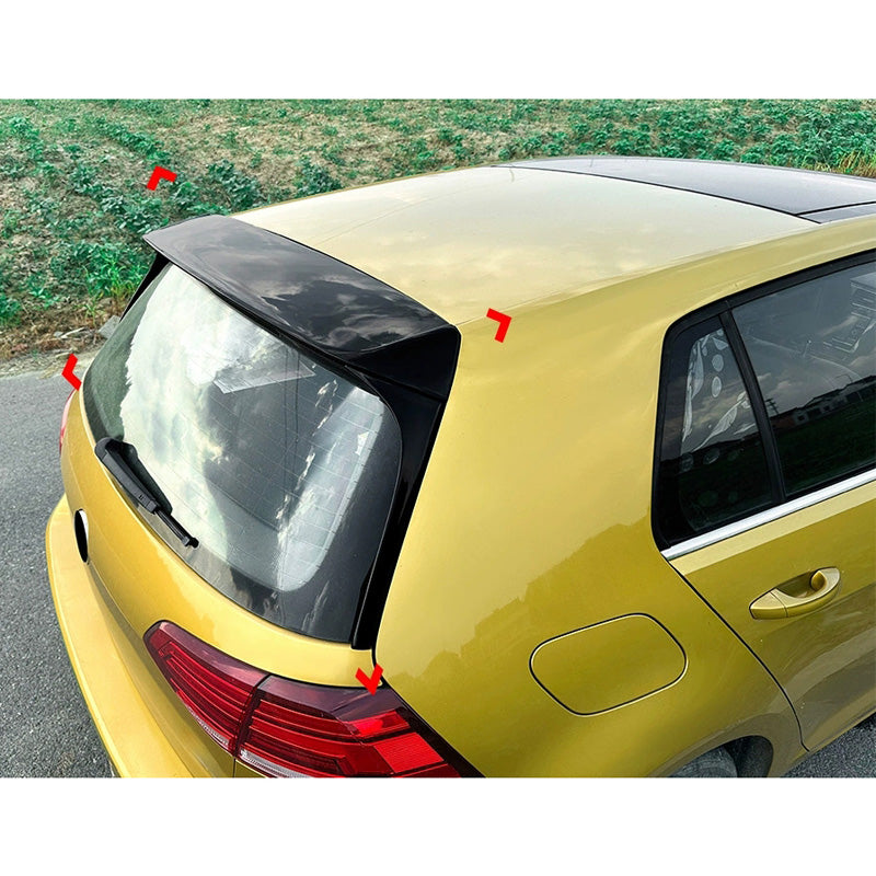 AutoStyle Roof spoiler suitable for Volkswagen Golf VII (7&7.5) HB 2012-2019 3-pieces (ABS Glossy Black)