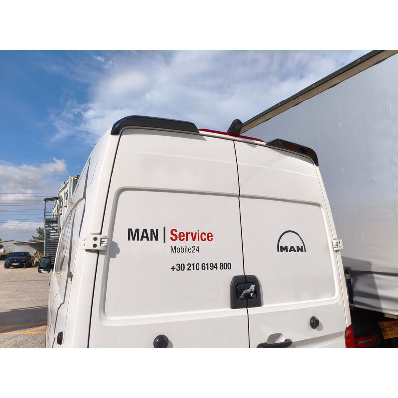 Motordrome Roof spoiler V.2 suitable for Volkswagen Crafter II (H2) 2016- & MAN TGE (H2) 2017- (PU)